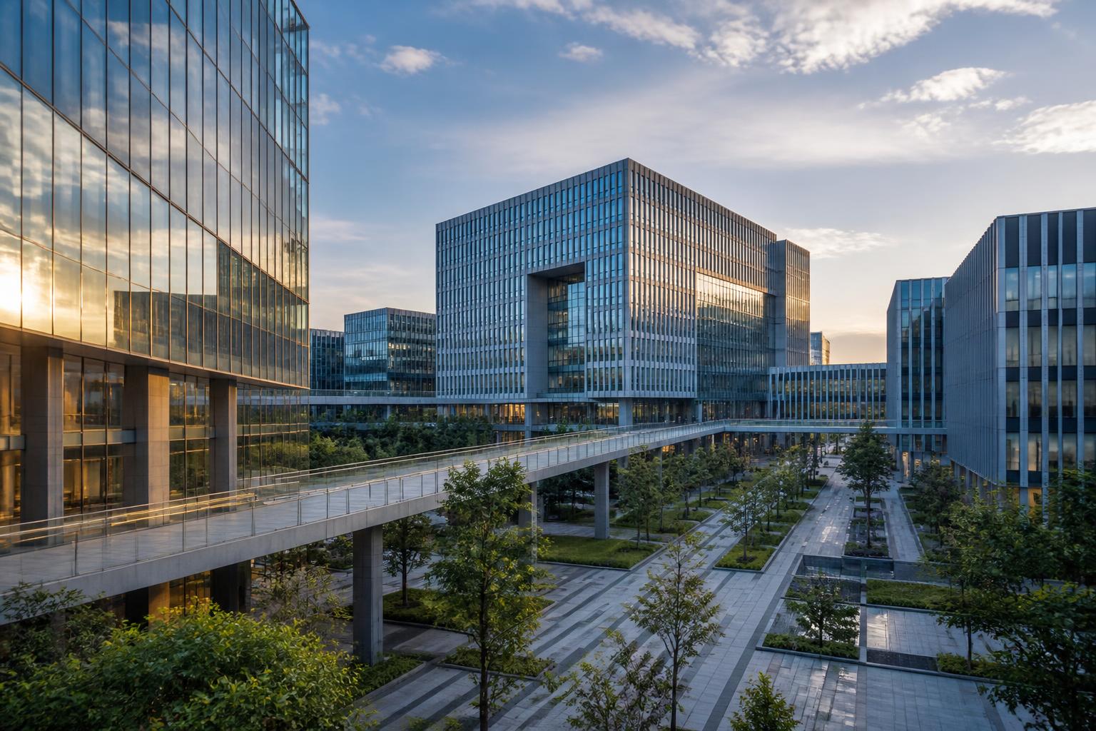 Contemporary innovation district in Songjiang, Shanghai: institutional architecture in glass and concrete